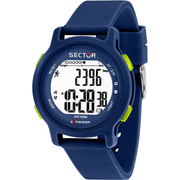 Sector EX-27 R3251191002 - cassa e cinturino in plastica blu - quadrante digitale